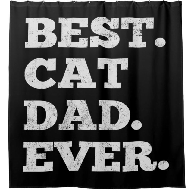 Rideaux De Douche Cat Dad Fathers Day| Best Dad ever gift (Devant)