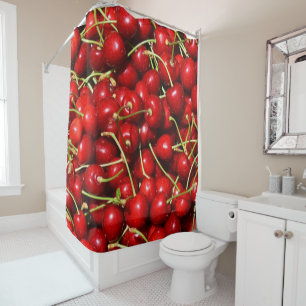 Rideaux De Douche Cerises Rouges Cerise