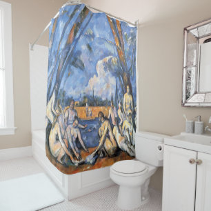 Rideaux De Douche Cezanne Les Grandes Baigneuses Affiche d'Art Vinta
