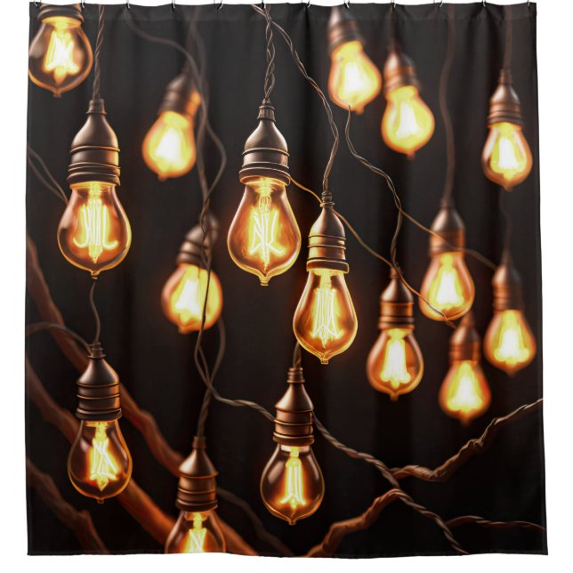 Rideaux De Douche Chaîne de lumière Edison (Devant)