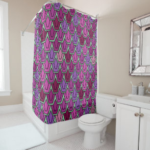 Rideaux De Douche Champ de tulipe pourpre