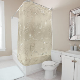 Rideaux De Douche Champagne Arrière - plan Parties scintillant beige