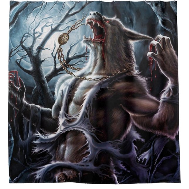 Rideaux De Douche Changement du loup-garou (Devant)