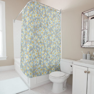 Rideaux De Douche Charmante collection de marguerite polyvalent