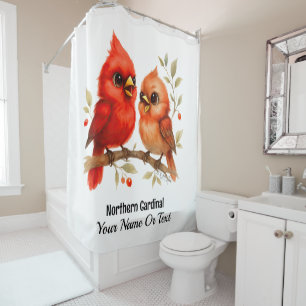Rideaux De Douche Charme Cardinal du Nord
