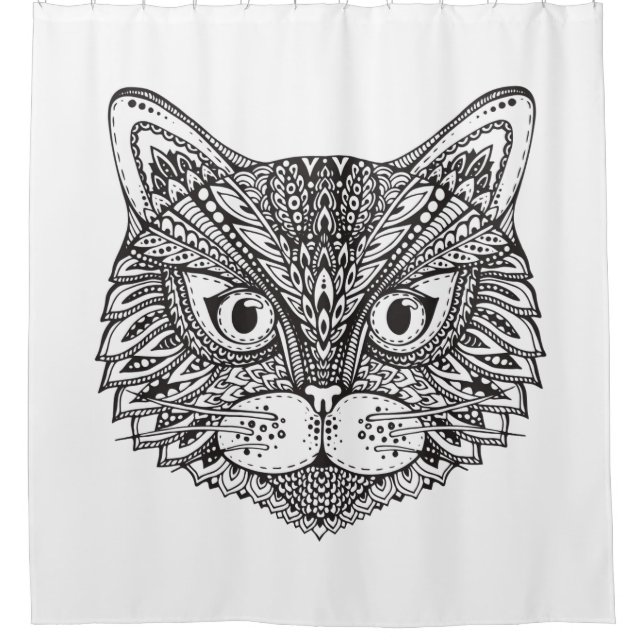 Rideaux De Douche Chat de style (Devant)