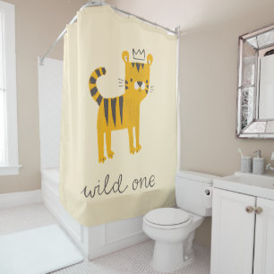 Rideaux De Douche Chat de tigre sauvage