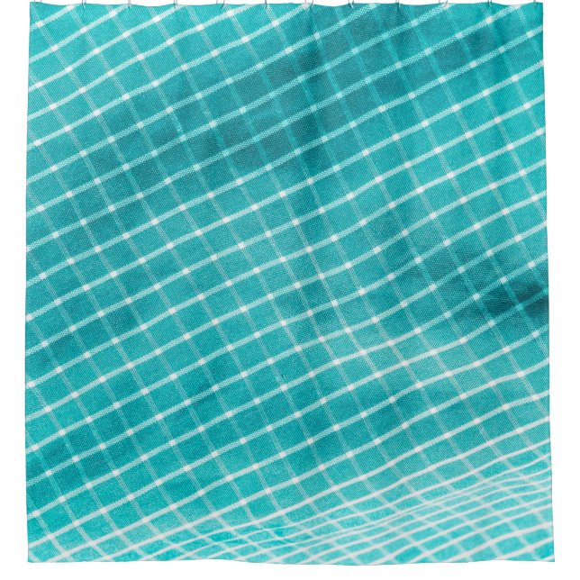 Rideaux De Douche Checkered background textile closeup. (Devant)
