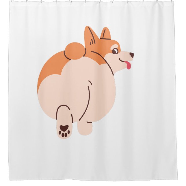Rideaux De Douche Cheeky Corgi (Devant)