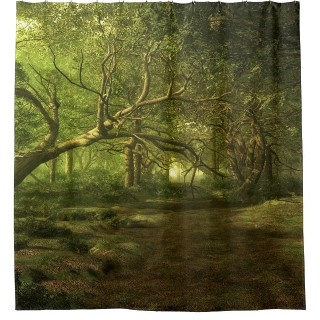 Rideaux De Douche Chemin de la forêt (Devant)