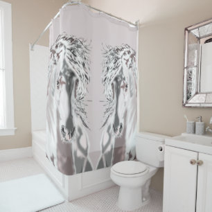 Rideaux De Douche Cheval blanc -
