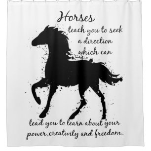 Rideaux De Douche Cheval Totem Animal Spirit Guide Tshirt Aquarelle