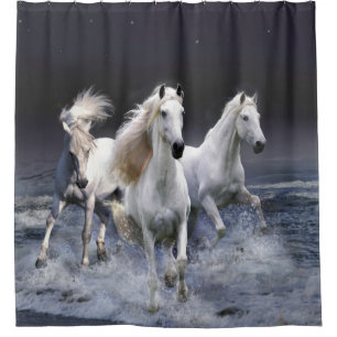 Rideaux De Douche Chevaux à lancer l'oreiller