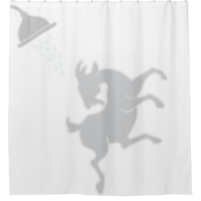Rideaux De Douche Chèvre dansante Ombre Silhouette Ombre Buds (Devant)
