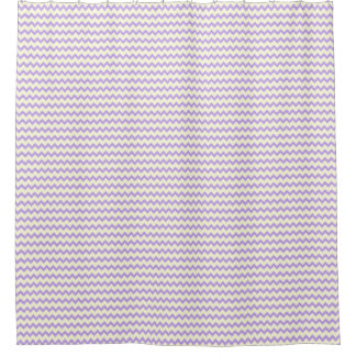 Rideaux De Douche Chevron zigzag motif lilas violet crème