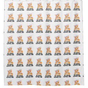 Rideaux De Douche Chiens Corgi Mignons - Ma Nana M'aime