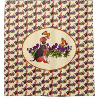 Chiot beagle Et Papillons Animal