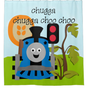 Rideaux De Douche Choo Choo Train Enfants Transport Locomotive