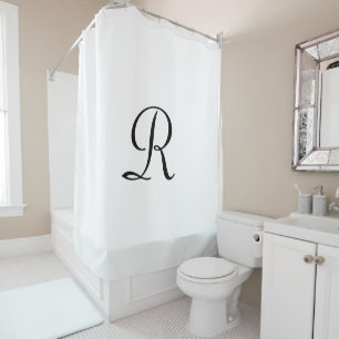 Rideaux De Douche CHOOOSE YOUR COLOR Shower Curtain with Monogram