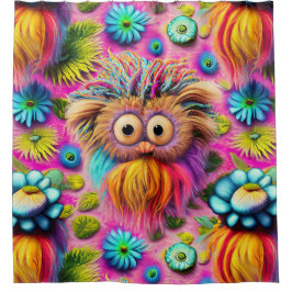 Rideaux De Douche Chouette cosmique Trippy Hippie Psychedelic Origin