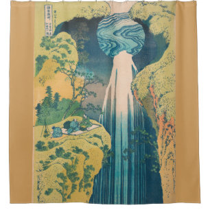 Rideaux De Douche Chutes d'Amida d'Hokusai Japon Cascade