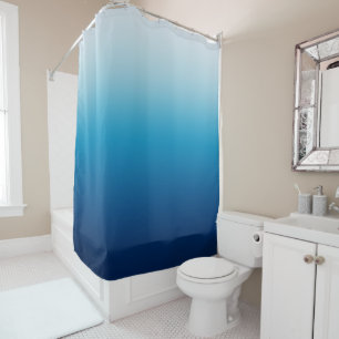 Rideaux De Douche Ciel marin et Ocean Blue Ombre