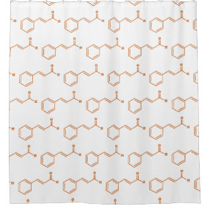 Rideaux De Douche Cinnamon Cinnamaldéhyde Formule chimique moléculai
