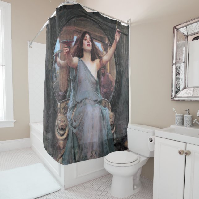 Rideaux De Douche Circe Offrant la Coupe à Odysseus, Waterhouse (En situation)