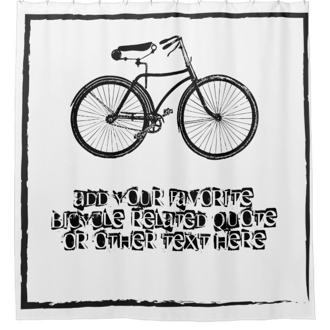 Rideaux De Douche Citation de motivation faite sur commande grunge (Devant)