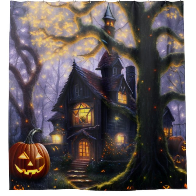 Rideaux De Douche citrouille/automne/automne/Halloween (Devant)