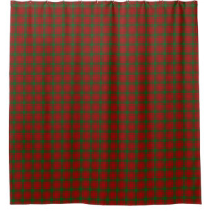 Rideaux De Douche Clan MacQuarrie Classic Red Green Scottish Tartan