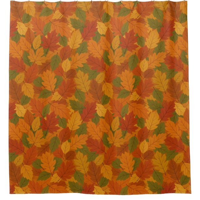 Rideaux De Douche Classic Autumn/fall leaves patterned  (Devant)