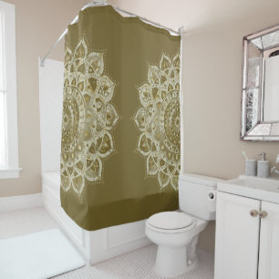 Rideaux De Douche Classique Mandala Inde Style 4
