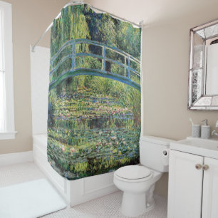 Rideaux De Douche Claude Monet - Etang Lily et Pont Japonais