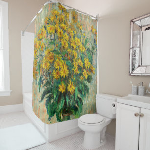 Rideaux De Douche Claude Monet - Fleurs d'artichauts de Jérusalem