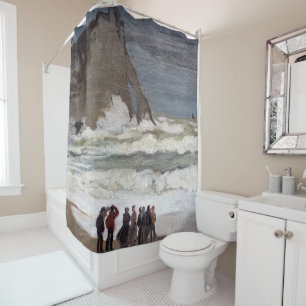 Rideaux De Douche Claude Monet - Mer Noire à Etretat