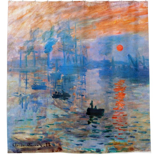 Rideaux De Douche Claude Monet Sunrise (Devant)