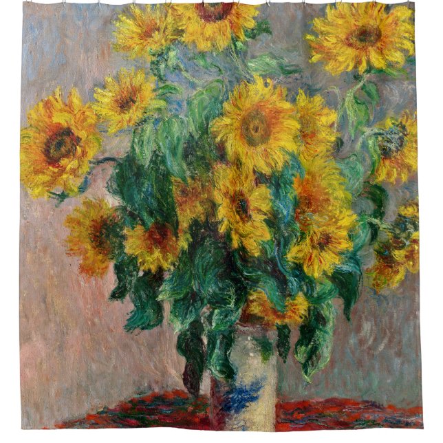 Rideaux De Douche Claude Monet - Tournesols (Devant)