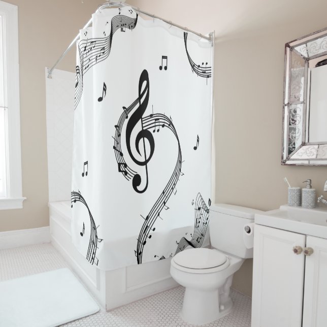 Rideaux De Douche Climactic G Clef (En situation)