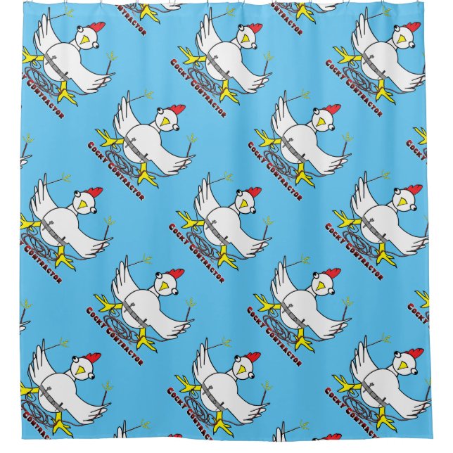 Rideaux De Douche Cocky contractor (Devant)