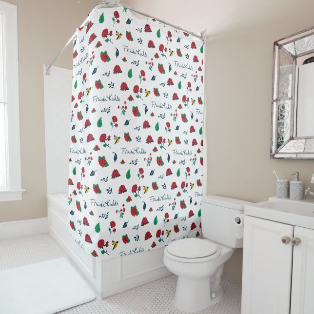 Rideaux De Douche Coeur de Frida Kahlo | du Mexique (En situation)
