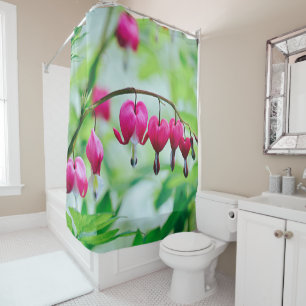 Rideaux De Douche Coeur rose Bleeding Fleur Élégant Plutôt