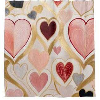 Rideaux De Douche Coeurs d'amour