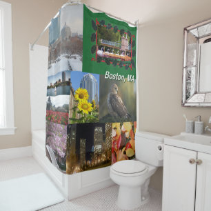 Rideaux De Douche Collage de photos de Boston, Massachusetts