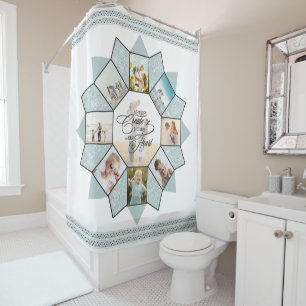 Rideaux De Douche Collage photo de souvenirs Sea Glass ID1016