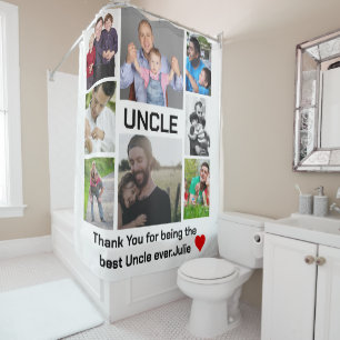 Rideaux De Douche Collage photo Uncle 8 moderne personnalisé
