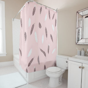 Rideaux De Douche Collection Bohème de Plumes Populaires de Luxe