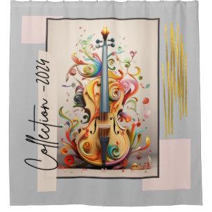 Rideaux De Douche Collection d'Art Musical - Violon