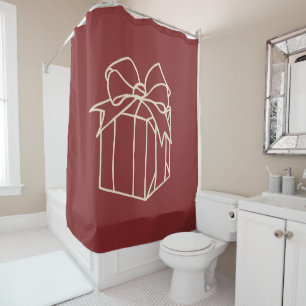 Rideaux De Douche Collection de Noël simple - Présente