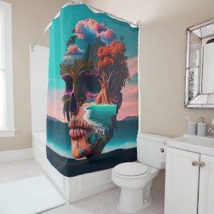 Rideaux De Douche Colored skull